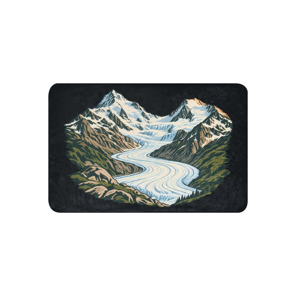 Piz Morteratsch Gletscherzunge Sherpa-Decke – 37 × 57 Zoll (94 × 145 cm)