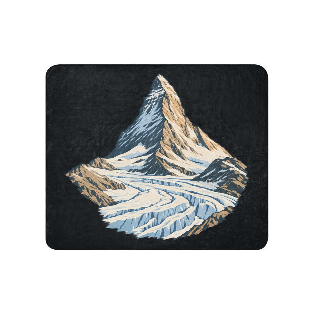 Matterhorn Gornergrat Sherpa-Decke – 50 × 60 Zoll (127 × 152 cm)