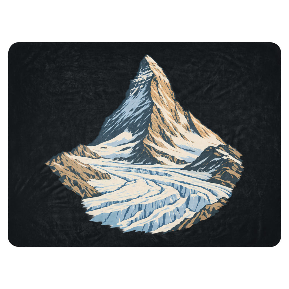 Matterhorn Gornergrat Sherpa-Decke – 60 × 80 Zoll (152 × 203 cm)