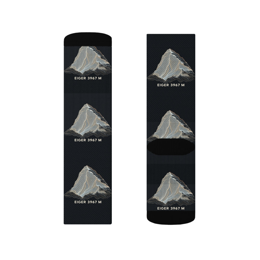 Eiger Nordwand Höhenlinien Socken – Socken