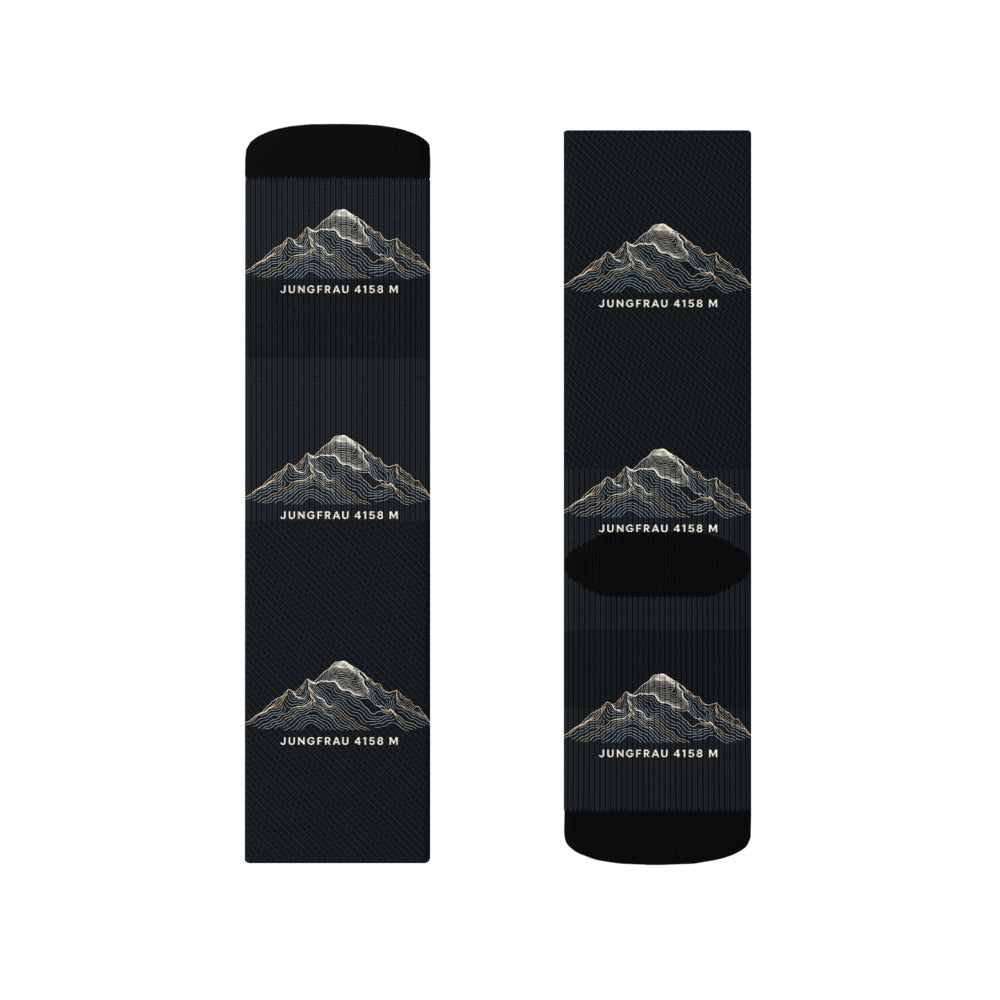 Jungfrau Höhenlinien Socken – Socken