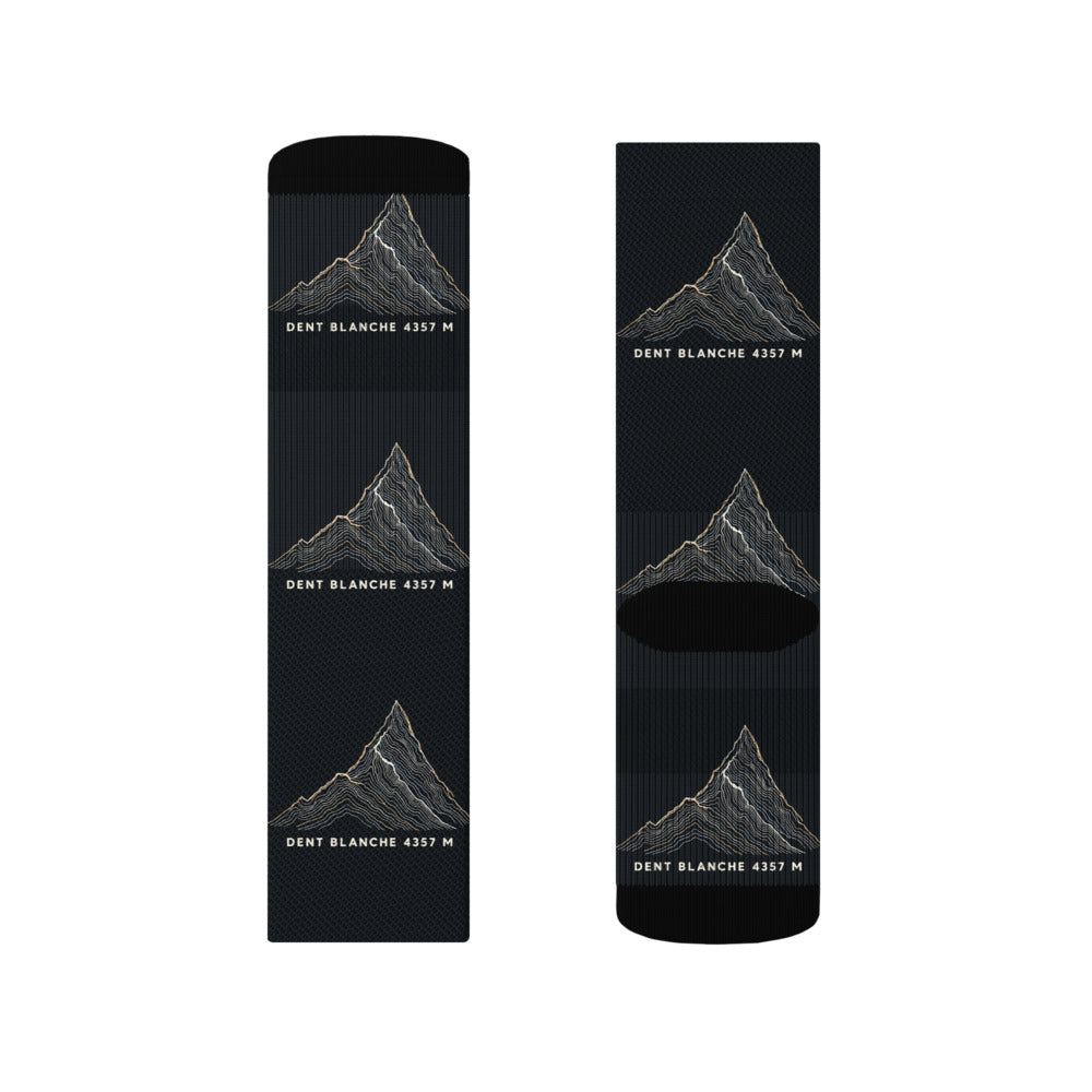 Dent Blanche Höhenlinien Socken – Socken
