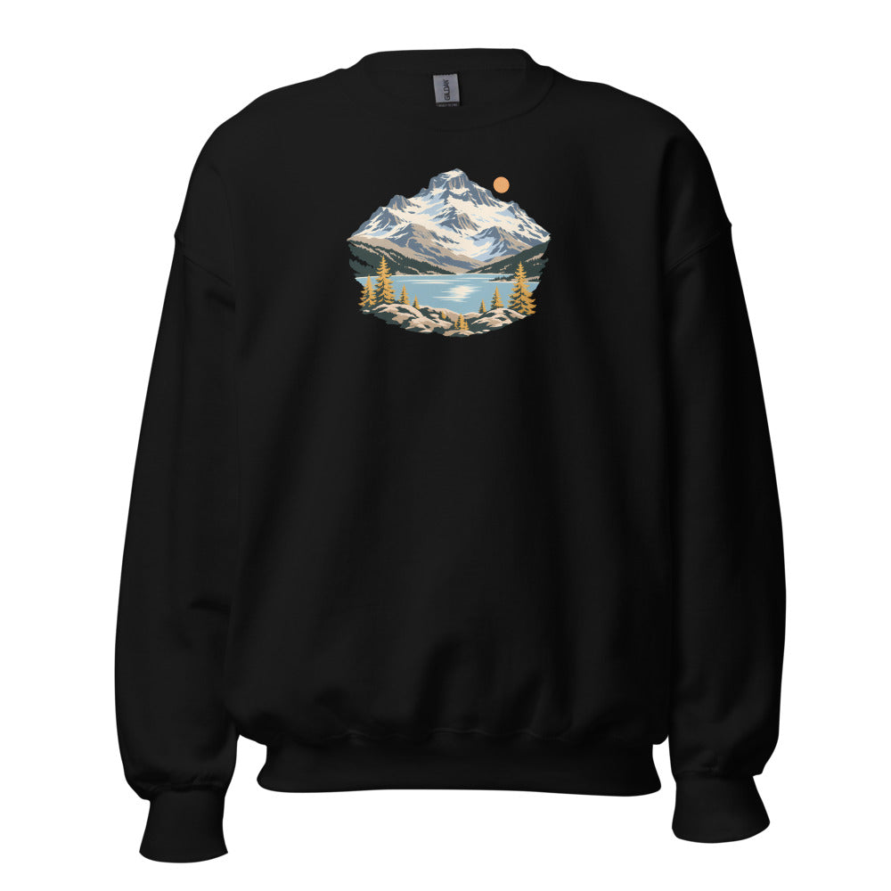 Piz Corvatsch Engadin Sweatshirt – Schwarz