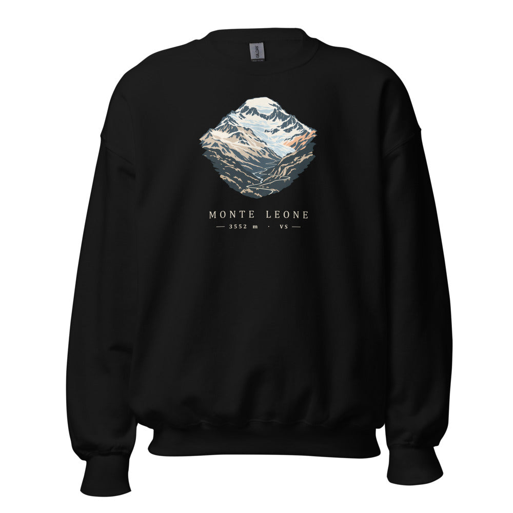 Monte Leone Simplon Sweatshirt – Schwarz