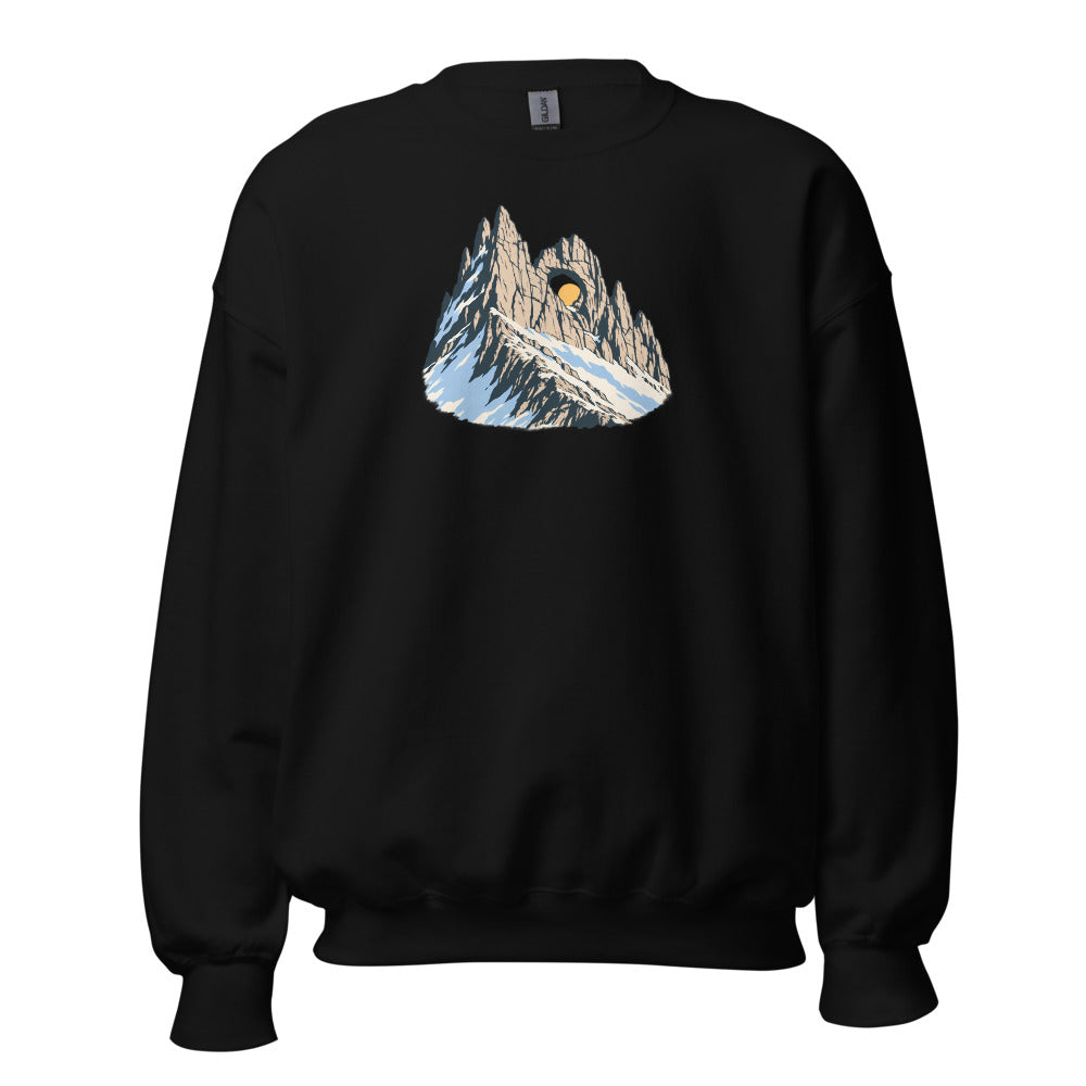 Tschingelhörner Martinsloch Sweatshirt – Schwarz
