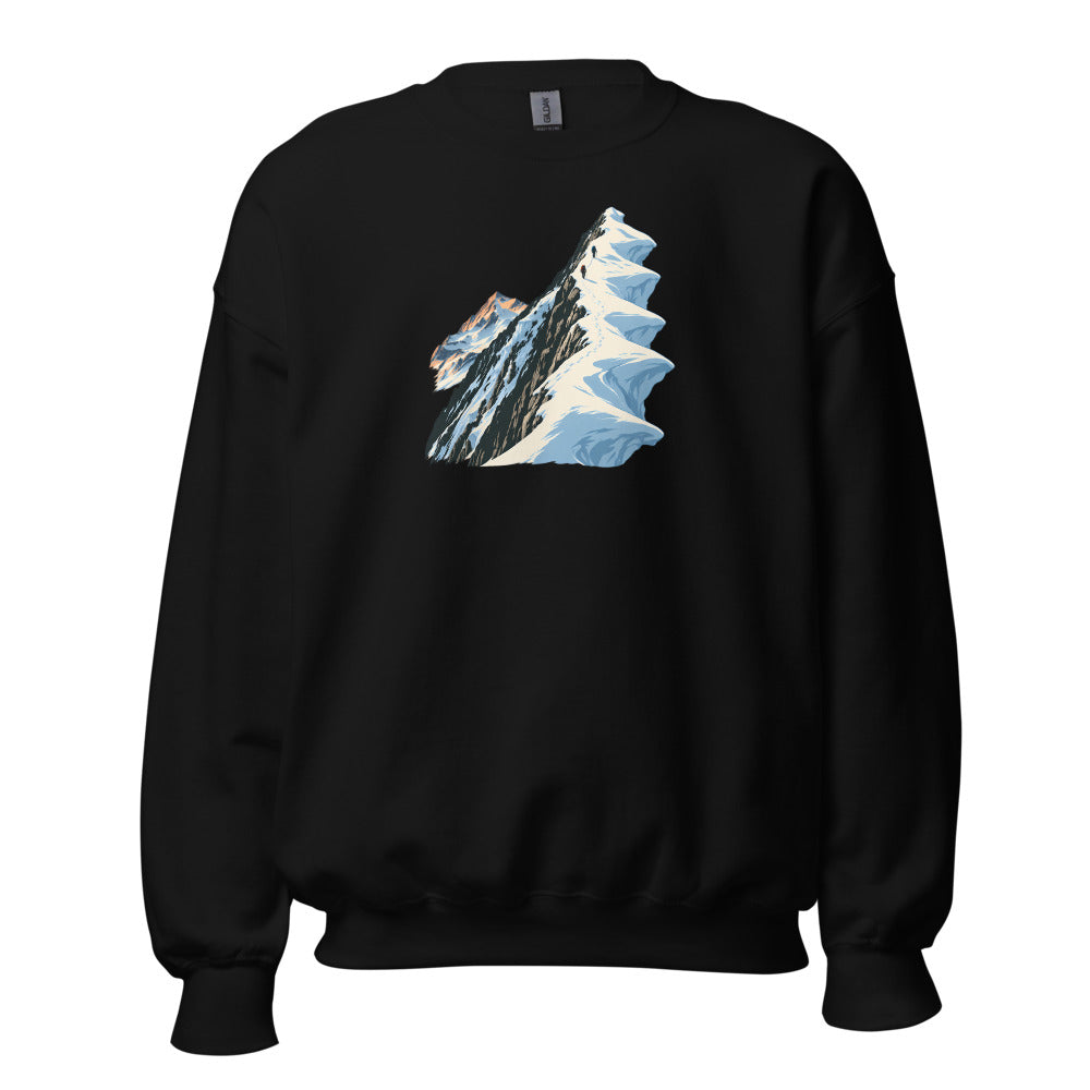 Lyskamm Wechtengrat Sweatshirt – Schwarz