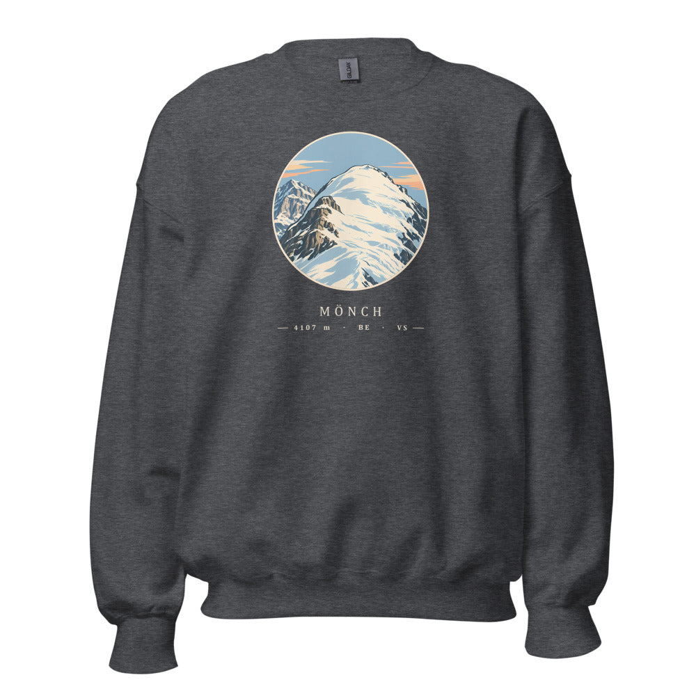 Mönch Nollen Sweatshirt – Dunkelgrau meliert