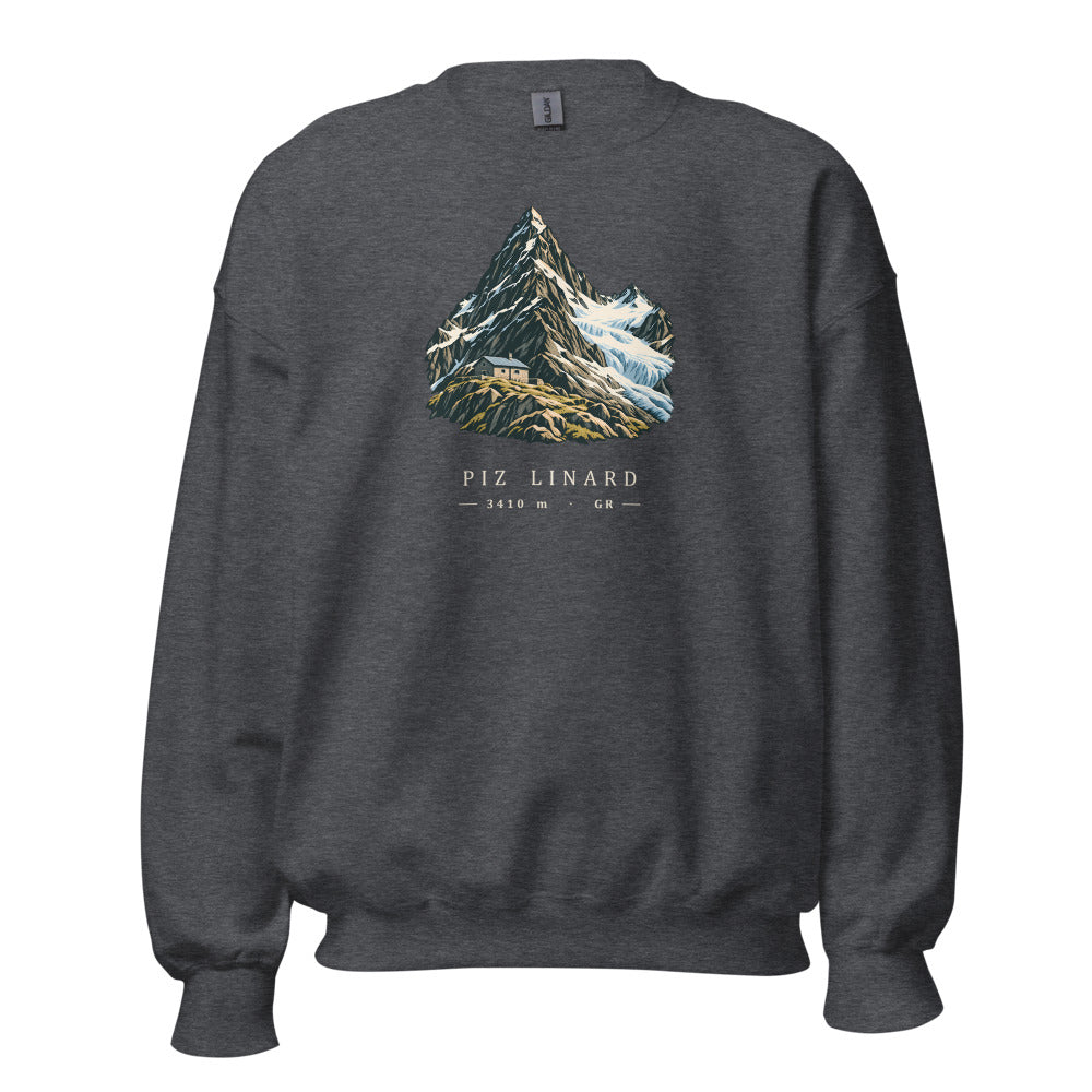 Piz Linard Silvretta Sweatshirt – Dunkelgrau meliert