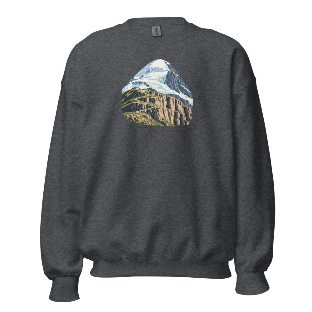 Balmhorn Gemmi Sweatshirt – Dunkelgrau meliert