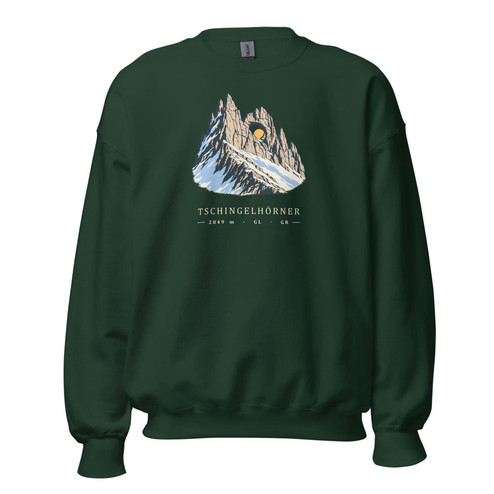 Tschingelhörner Martinsloch Sweatshirt – Waldgrün