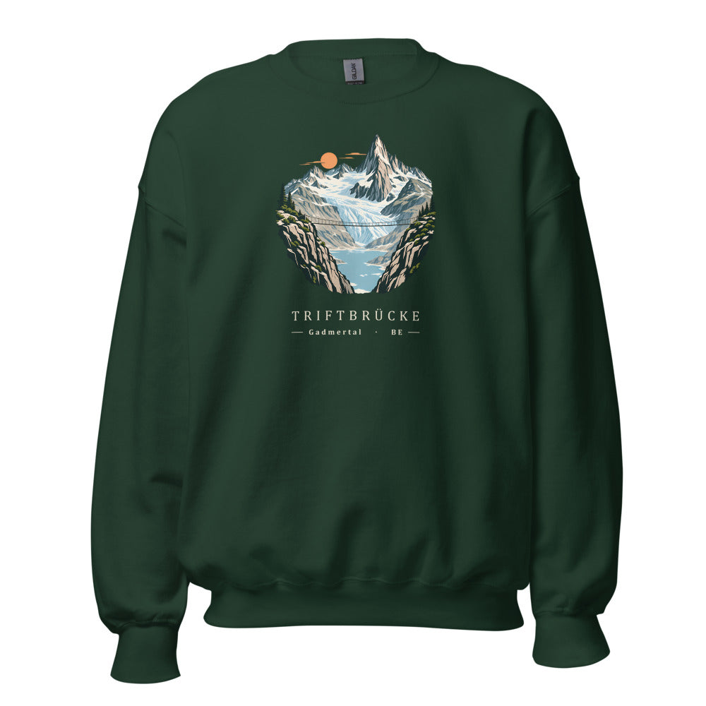 Trift Hängebrücke Sweatshirt – Waldgrün