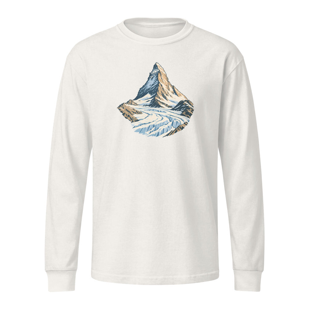 Matterhorn Gornergrat Heavyweight-Langarmshirt – Vintage-Weiss