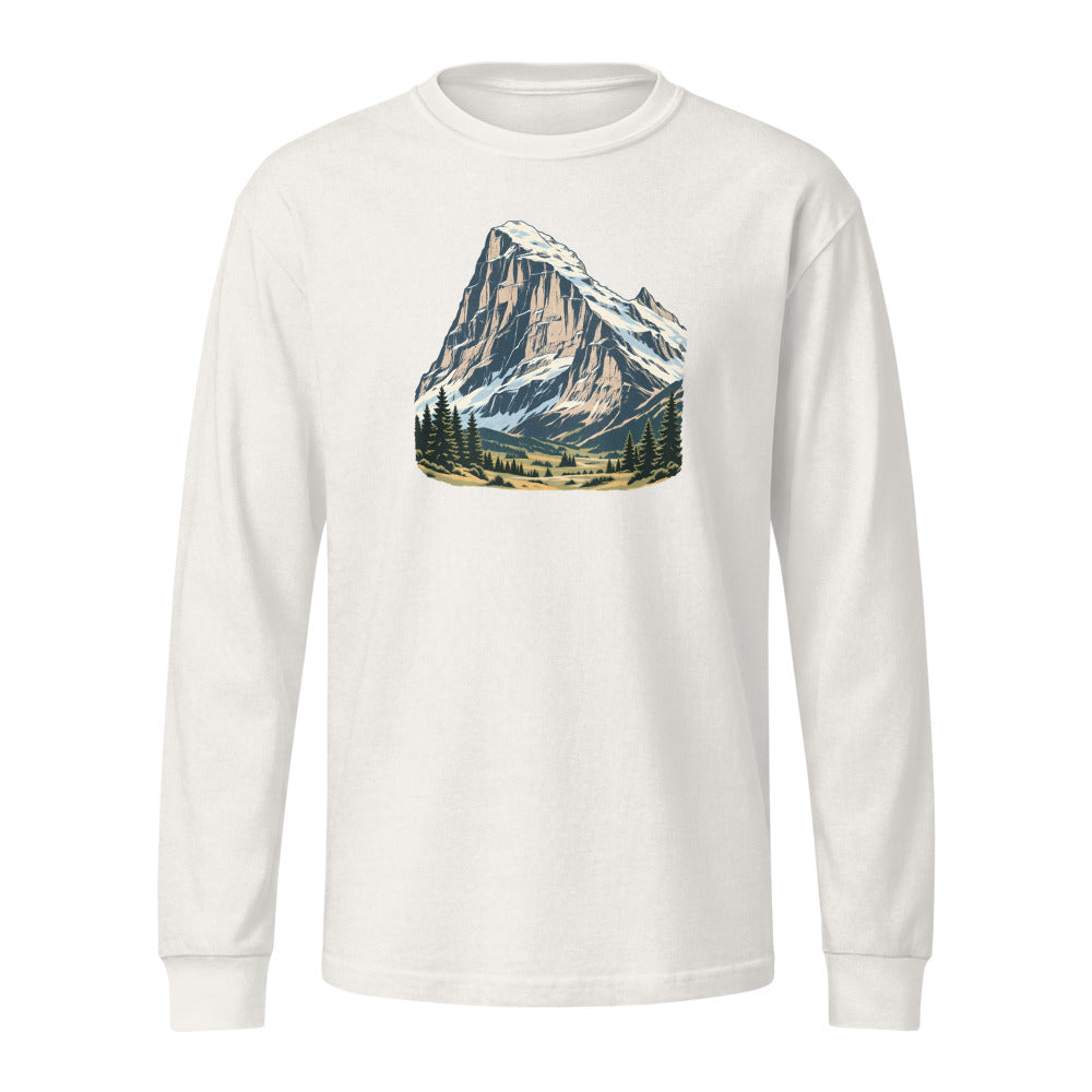 Eiger Grindelwald Heavyweight-Langarmshirt – Vintage-Weiss