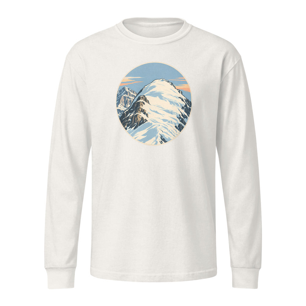 Mönch Nollen Heavyweight-Langarmshirt – Vintage-Weiss