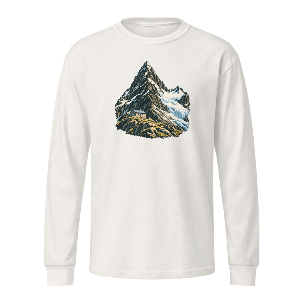Piz Linard Silvretta Heavyweight-Langarmshirt – Vintage-Weiss