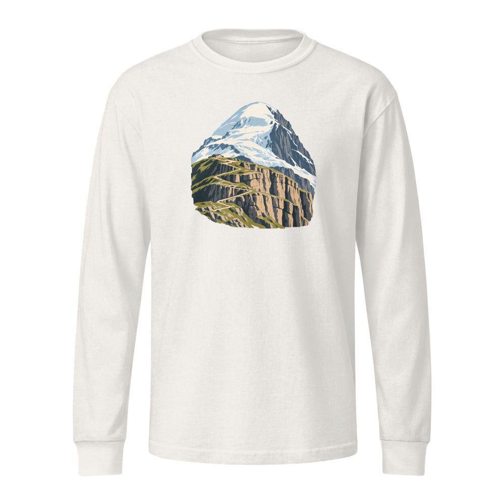 Balmhorn Gemmi Heavyweight-Langarmshirt – Vintage-Weiss