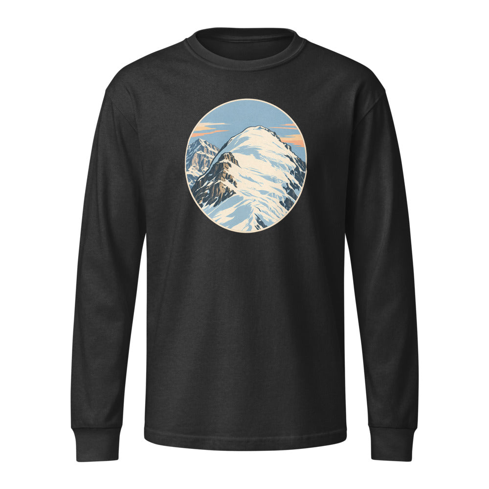 Mönch Nollen Heavyweight-Langarmshirt – Schwarz gewaschen