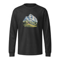 Säntis Appenzeller Hügel Heavyweight-Langarmshirt – Schwarz gewaschen