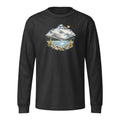 Piz Corvatsch Engadin Heavyweight-Langarmshirt – Schwarz gewaschen