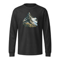 Piz Linard Silvretta Heavyweight-Langarmshirt – Schwarz gewaschen