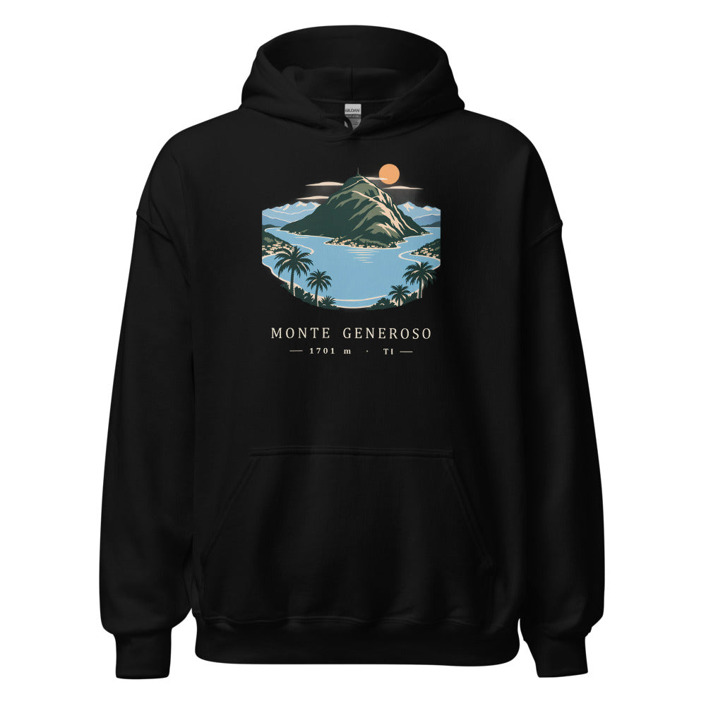 Monte Generoso Tessin Hoodie – Schwarz