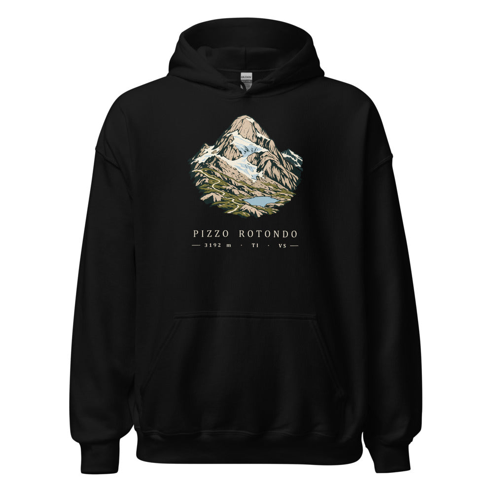 Pizzo Rotondo Gotthard Hoodie – Schwarz