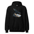 Bergdohle über dem Grat Hoodie – Schwarz