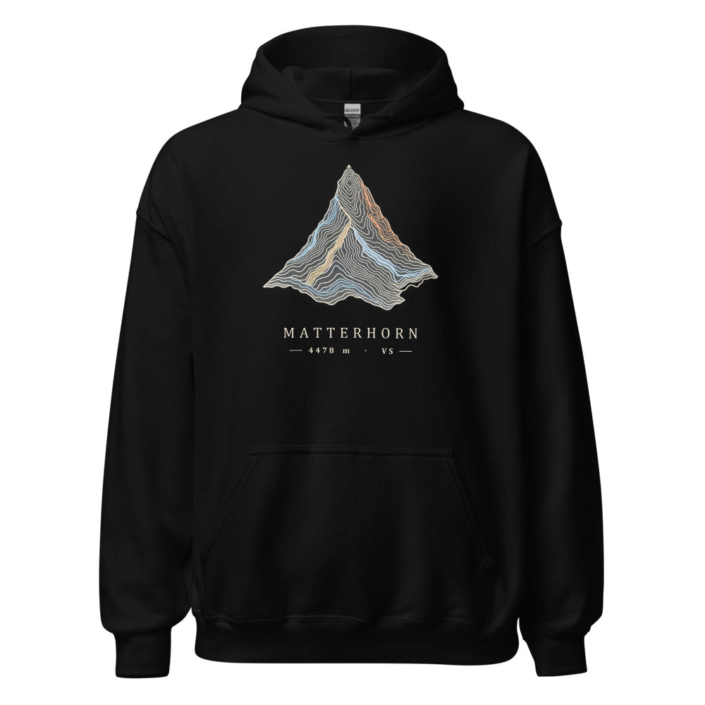 Topo Matterhorn Hoodie – Schwarz