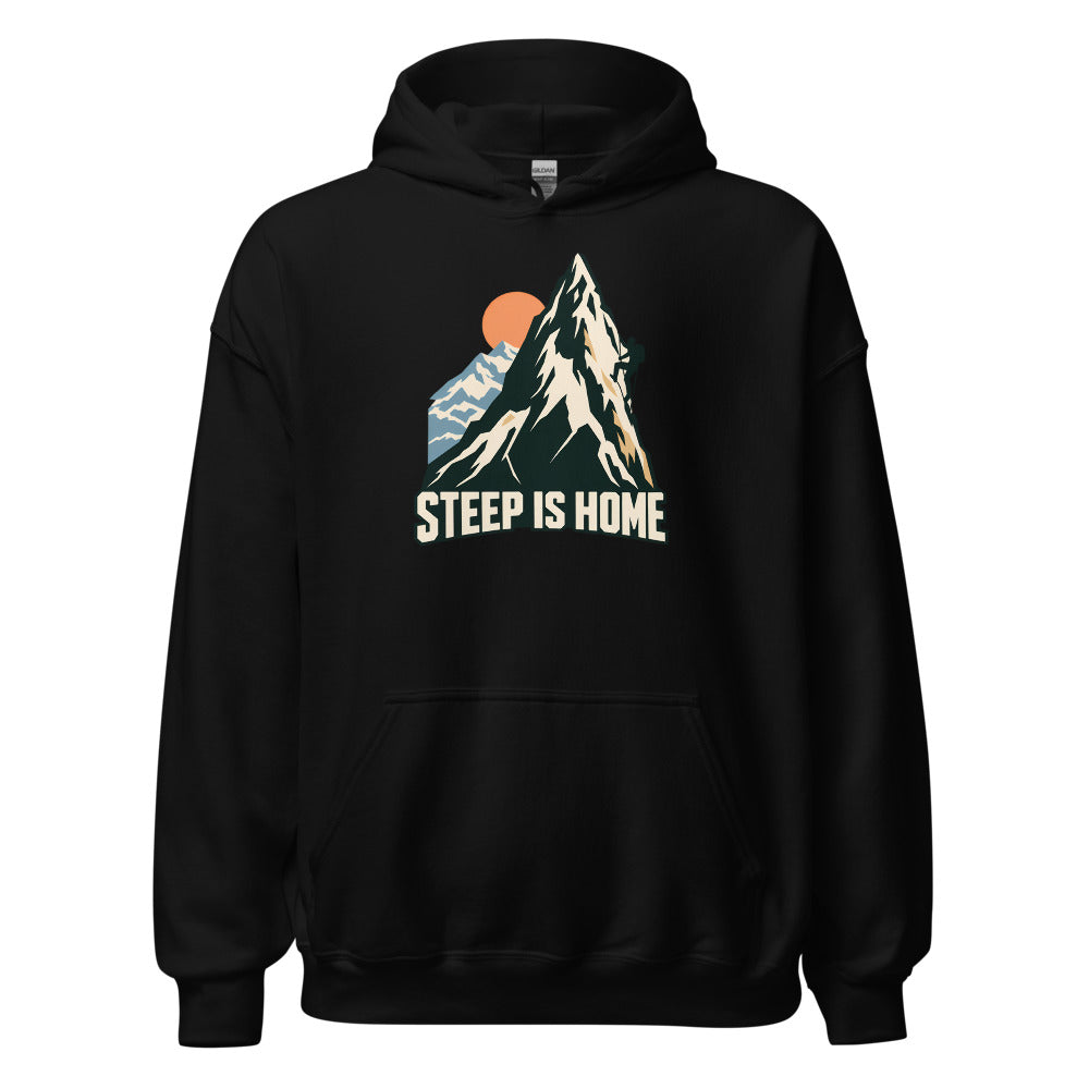 Steep is Home Hoodie – Schwarz