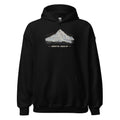Säntis Höhenlinien Hoodie – Schwarz