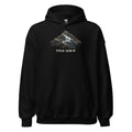 Titlis Höhenlinien Hoodie – Schwarz