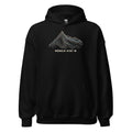 Mönch Höhenlinien Hoodie – Schwarz