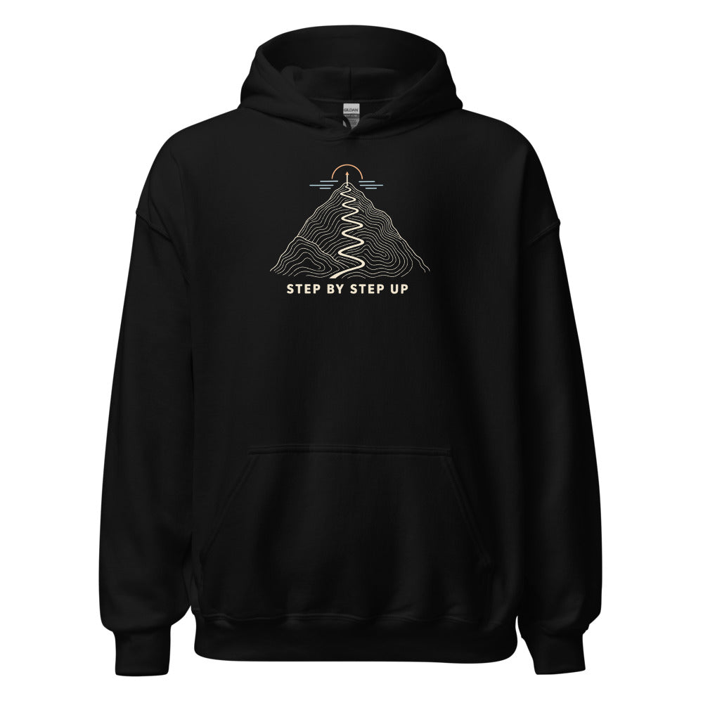 Step by Step Up Hoodie – Schwarz