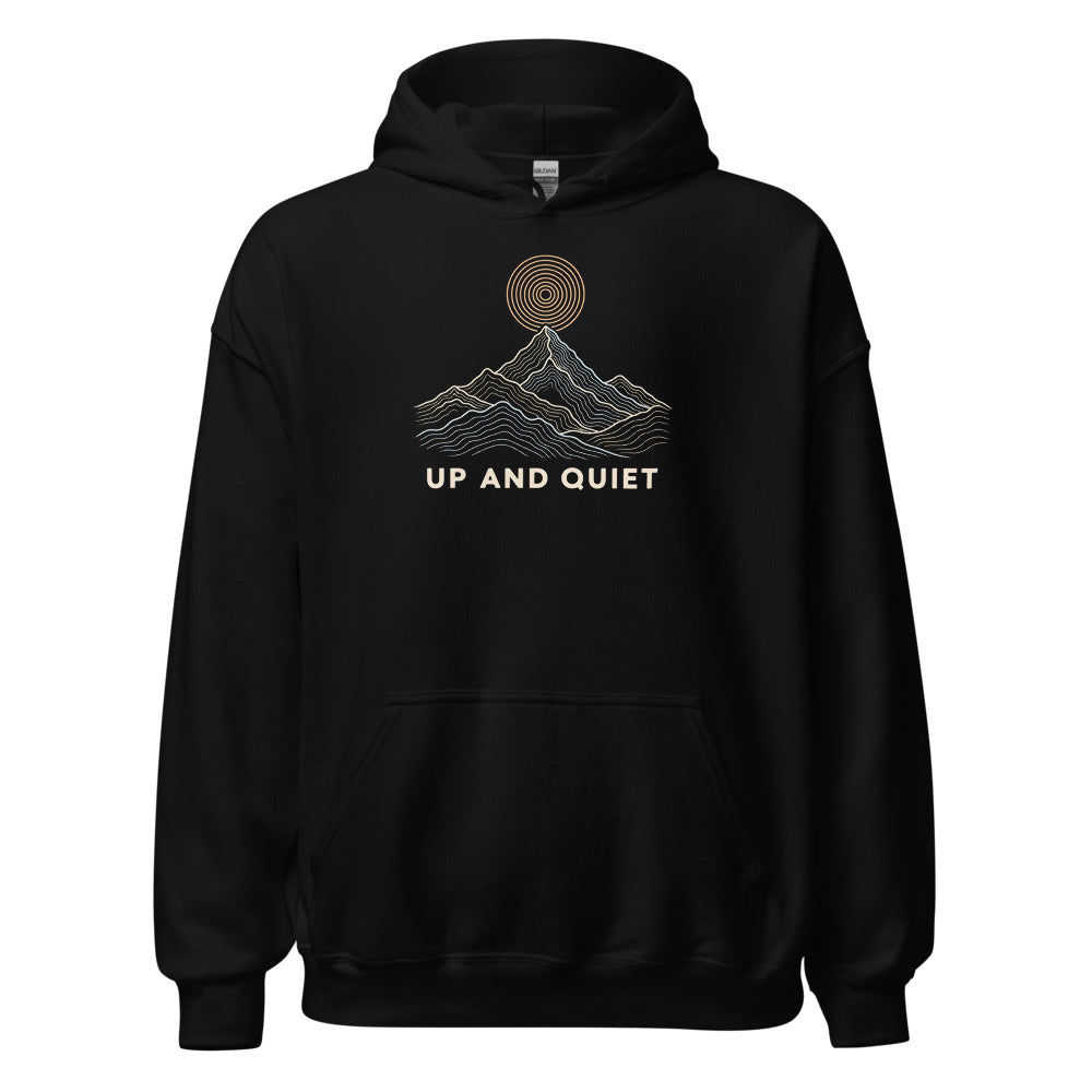Up and Quiet Hoodie – Schwarz