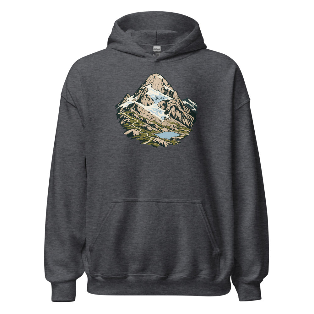 Pizzo Rotondo Gotthard Hoodie – Dunkelgrau meliert