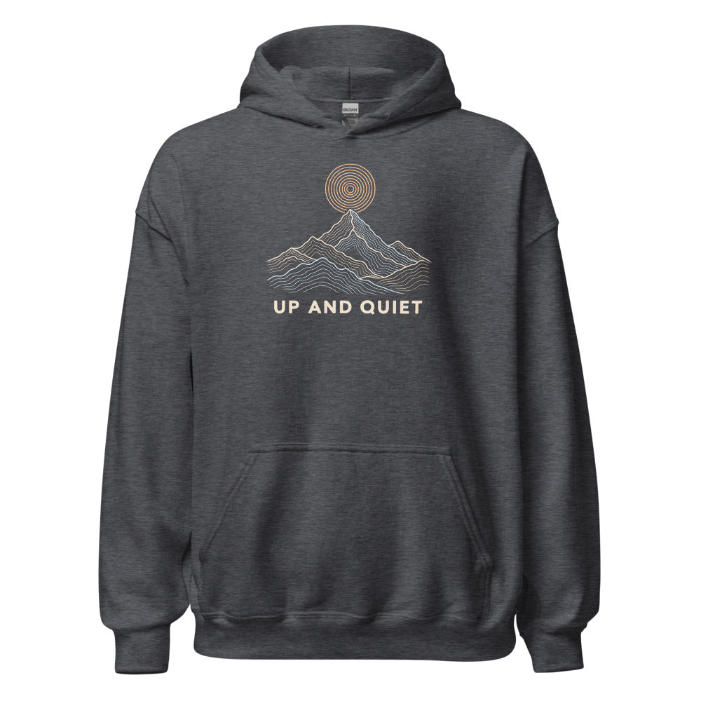 Up and Quiet Hoodie – Dunkelgrau meliert