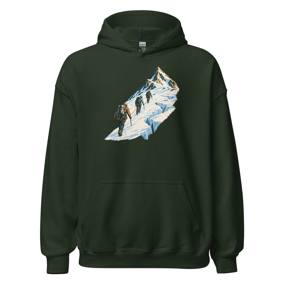 Gletscher Seilschaft Hoodie – Waldgrün