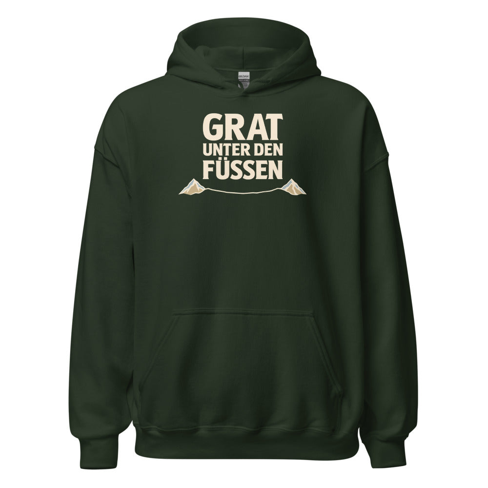 Grat unter den Füssen Hoodie – Waldgrün