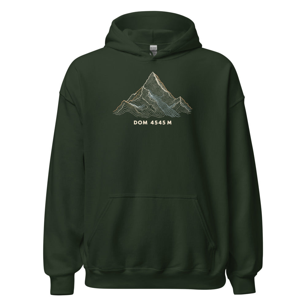 Dom Höhenlinien Hoodie – Waldgrün