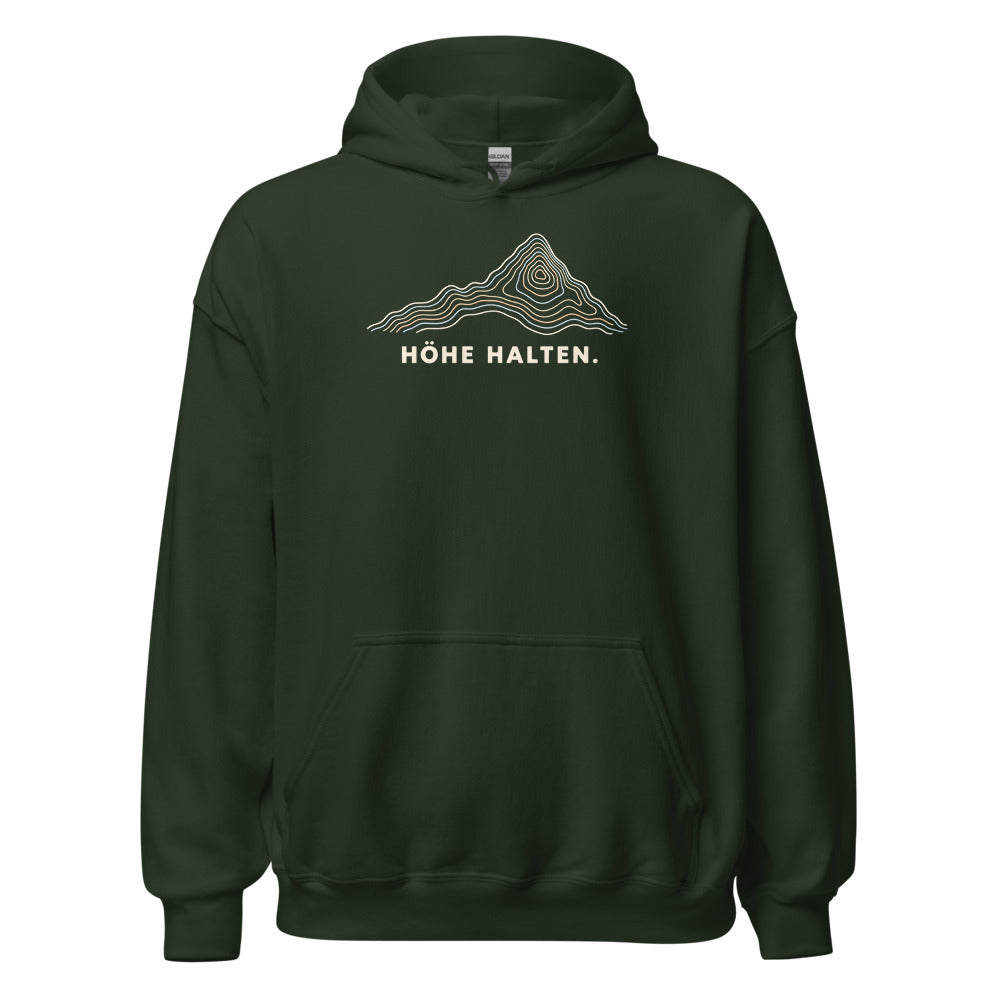 Höhe halten Hoodie – Waldgrün