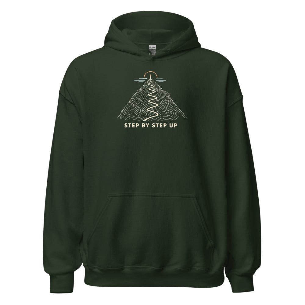 Step by Step Up Hoodie – Waldgrün