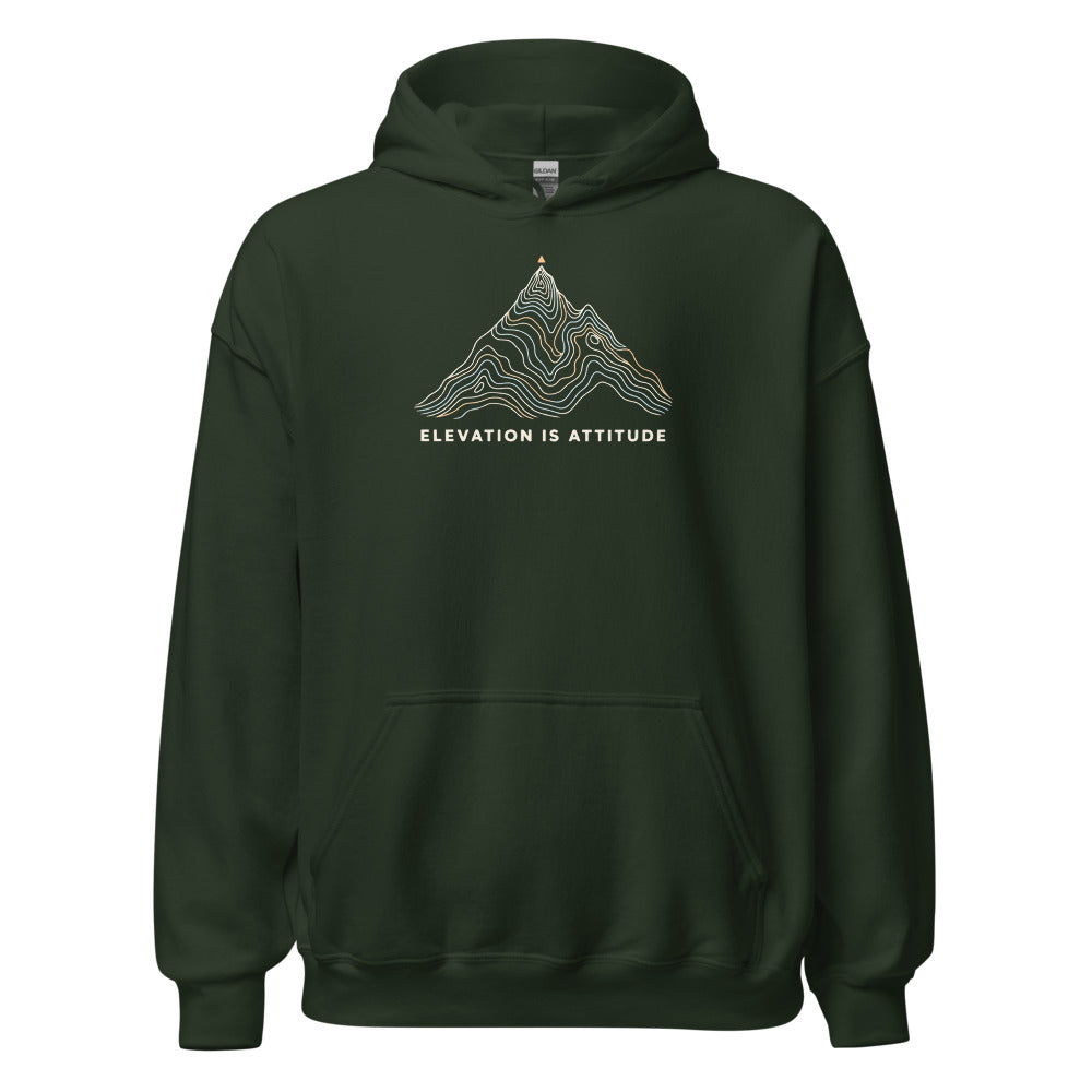 Elevation Is Attitude Hoodie – Waldgrün