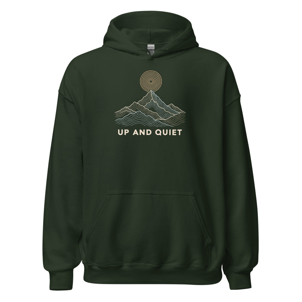 Up and Quiet Hoodie – Waldgrün