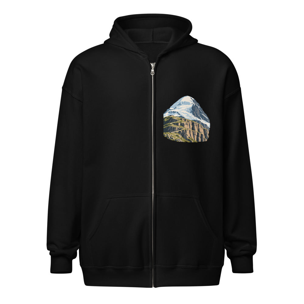 Balmhorn Gemmi Zip-Hoodie – Schwarz