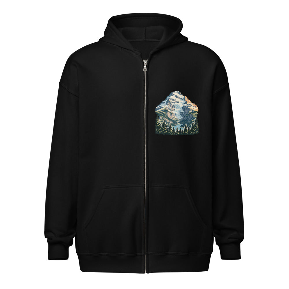 Doldenhorn Kandersteg Zip-Hoodie – Schwarz