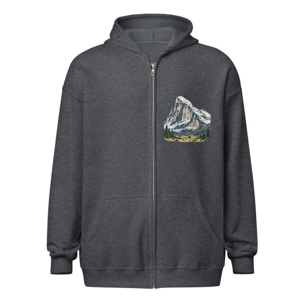 Eiger Grindelwald Zip-Hoodie – Dunkelgrau meliert