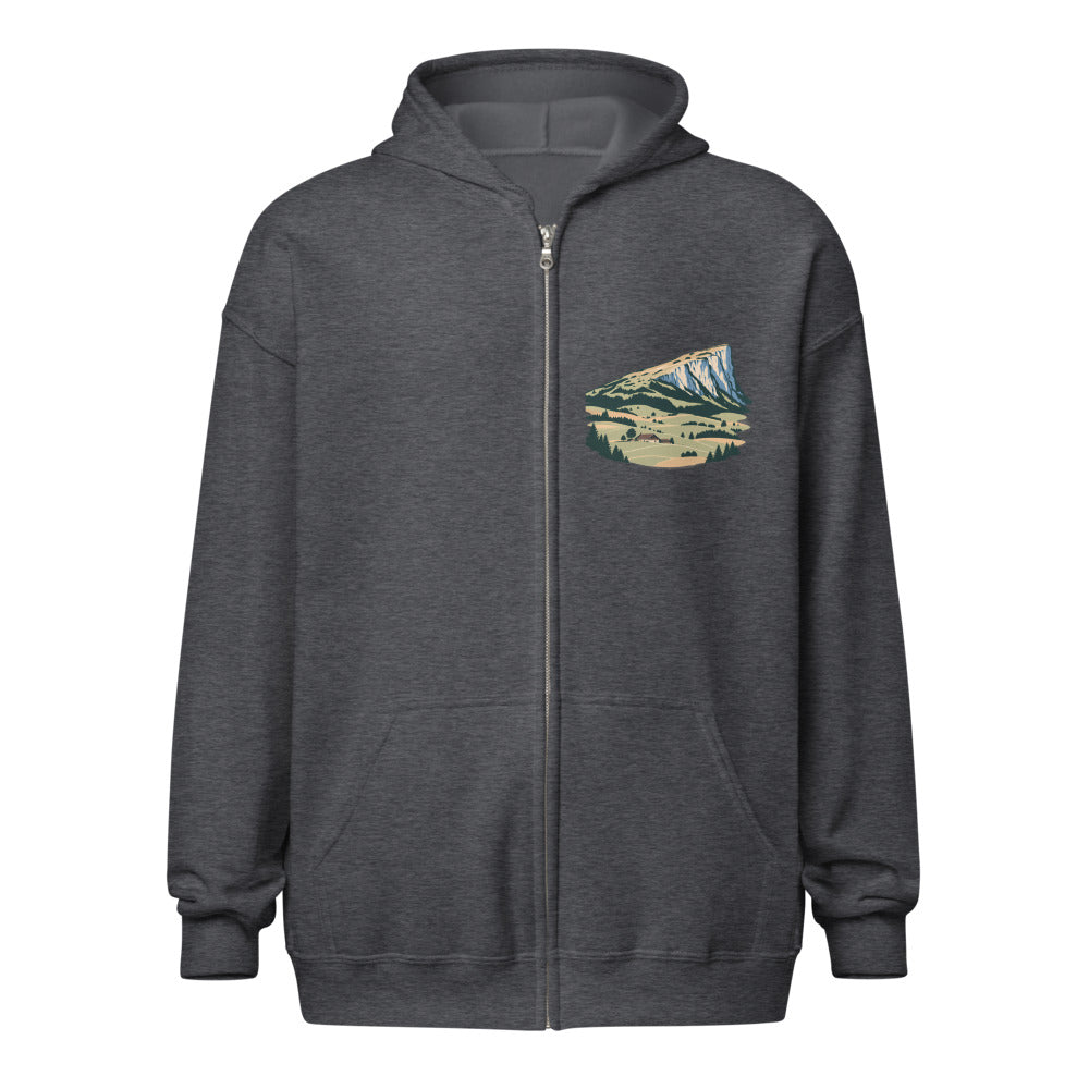 Hohgant Emmental Zip-Hoodie – Dunkelgrau meliert