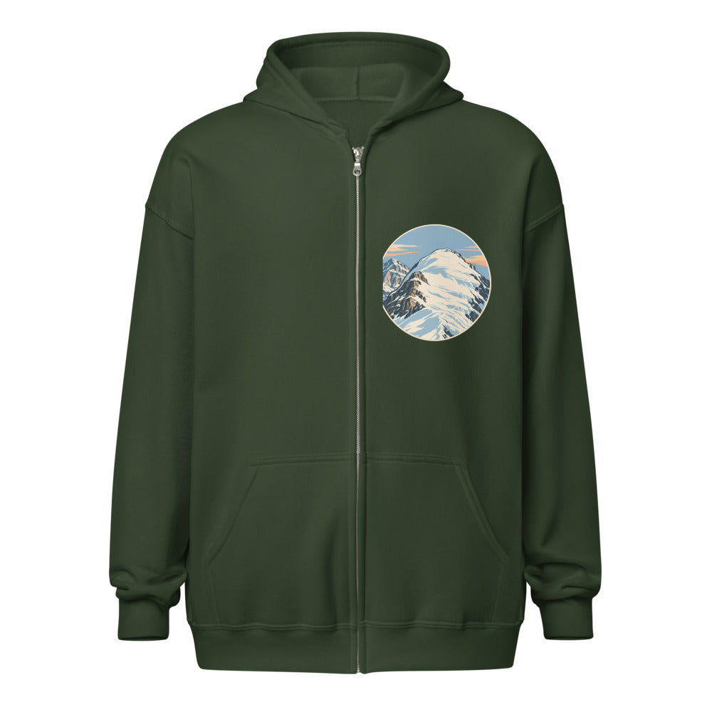 Mönch Nollen Zip-Hoodie – Waldgrün