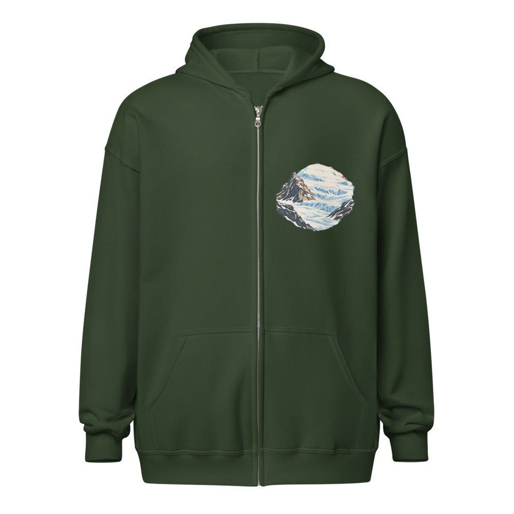 Klein Titlis Felsnase Zip-Hoodie – Waldgrün