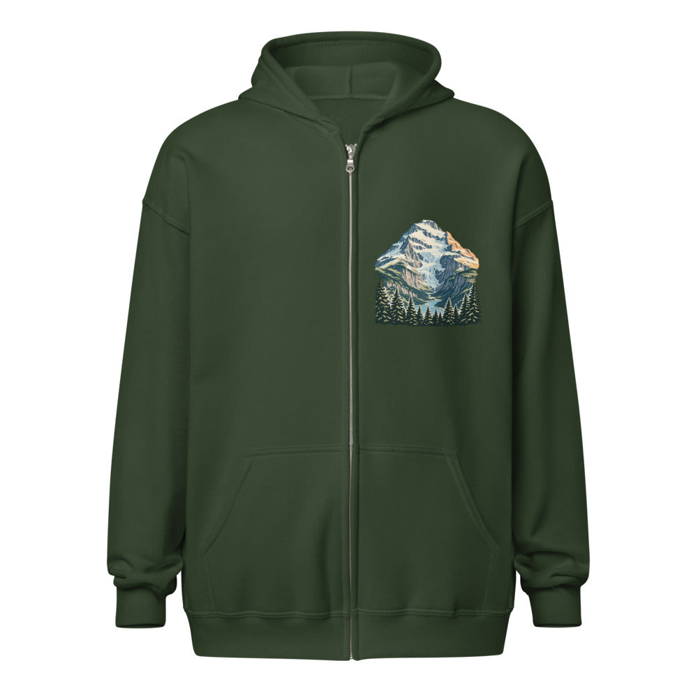 Doldenhorn Kandersteg Zip-Hoodie – Waldgrün